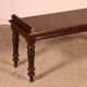 Regency period mahogany hall bench from the early 19th century.
