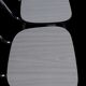 Pair of vintage chairs in light Formica and chrome metal – 1960s