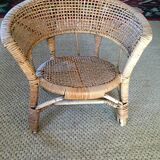 Fauteuil rotin enfant