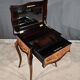 Rosewood and mahogany work table, Louis XV style, Napoleonic era