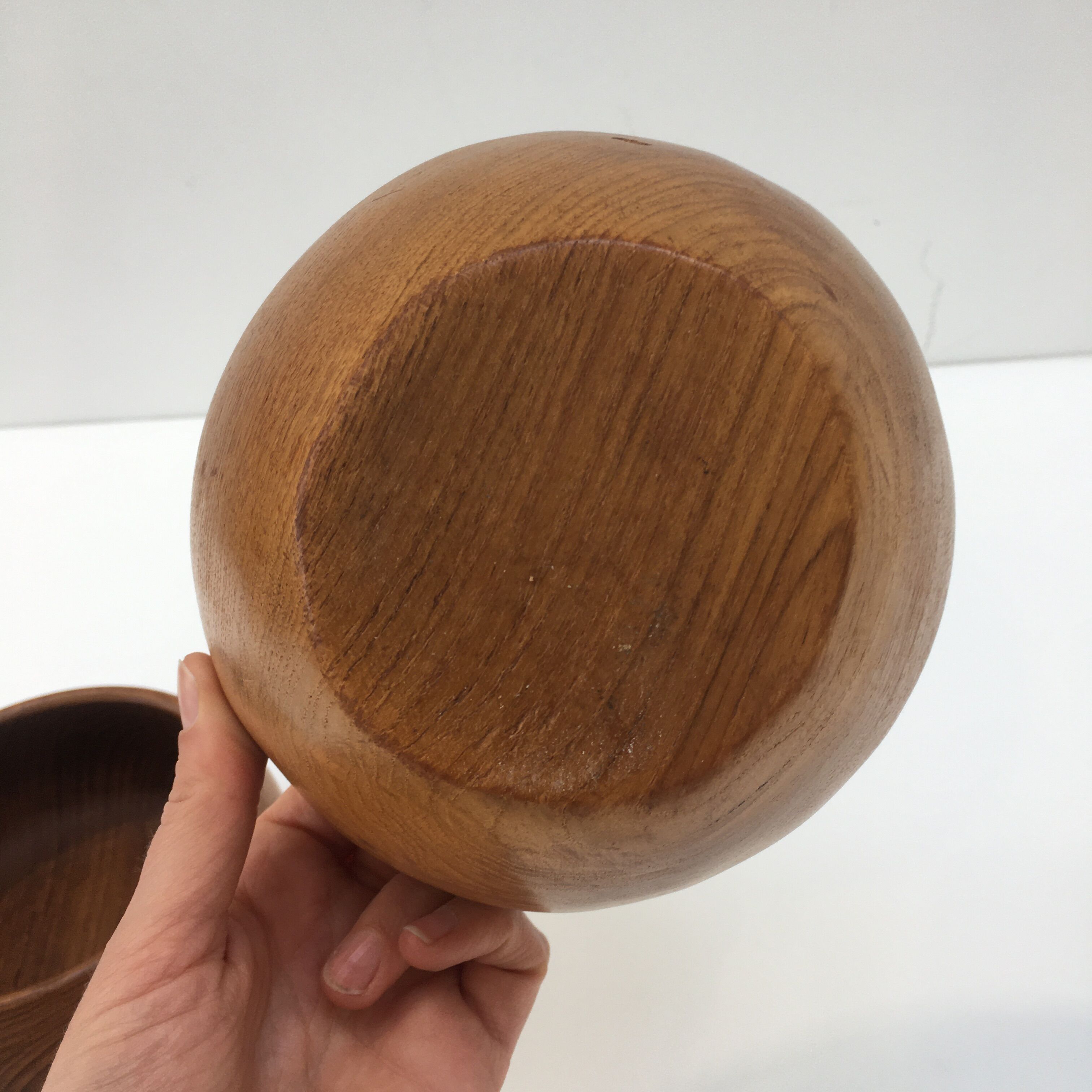 Series of two Danish teak pocket trays