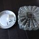 Square ceiling lamp in bulled glass 60/70s