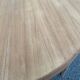 Authentic Scandinavian round table BAUMANN stripped in raw teak 1960