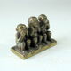 Presse-papiers singes en laiton, figurine, vintage des années 1950