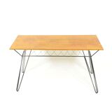 Vintage coffee table with wired base