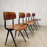 Industrial Dutch design Result school chair by Friso Kramer 1st edition