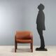 Busnelli System vintage armchair in leather, foam, 2000s design