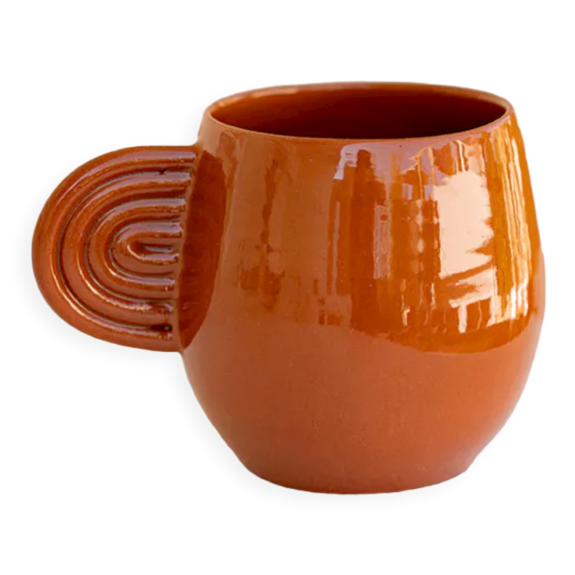 Mug en céramique Ambre terracotta
