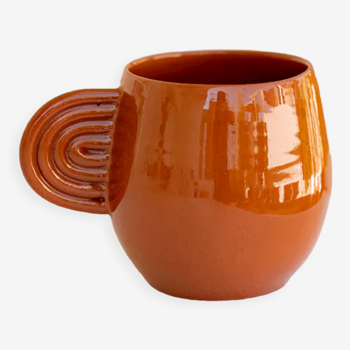 Mug en céramique Ambre terracotta