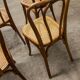 Set of 6 chairs bistro j&j kohn 1900 seat cannage