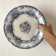 Round ironstone dish Sarregueines "Ceres"