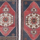 Paire de tapis pales turc noués main 57x109 cm