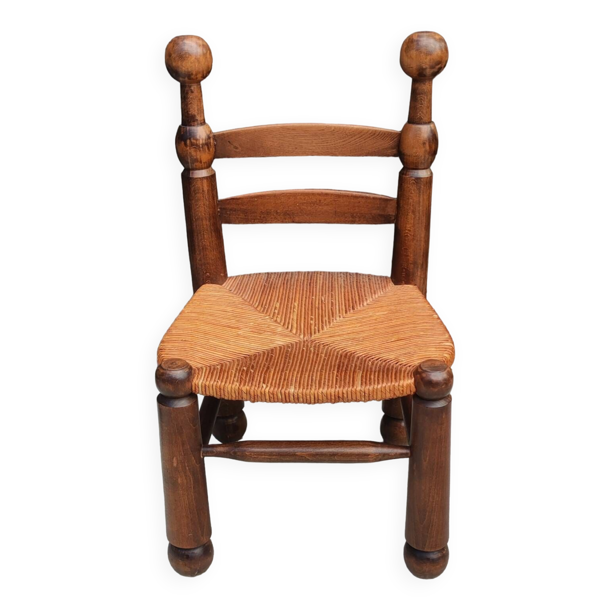 Old small straw chair