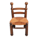 Old small straw chair