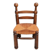 Old small straw chair