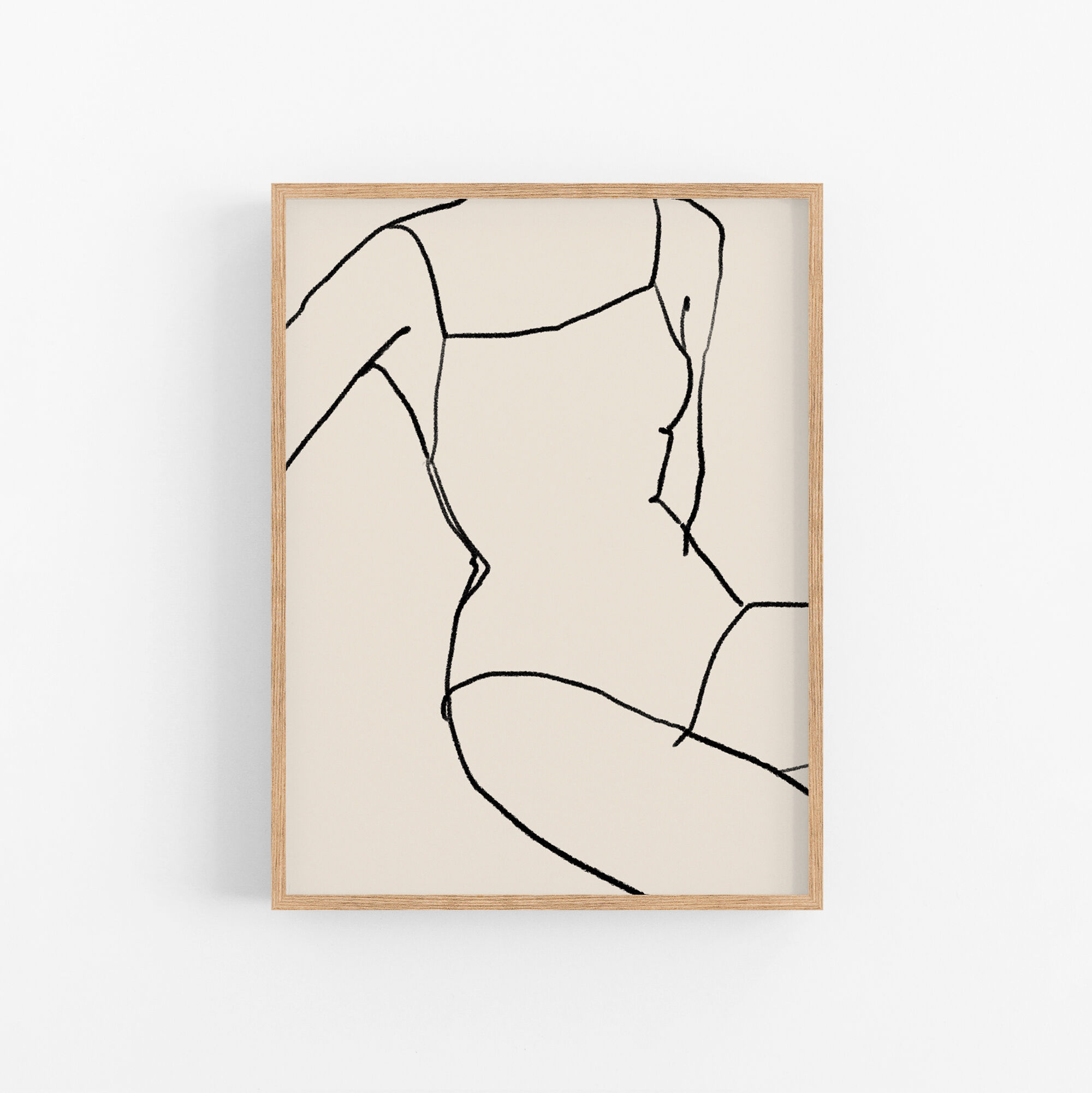 Female figure giclee art print, 50x70cm