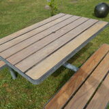 Picnic table and garden bench