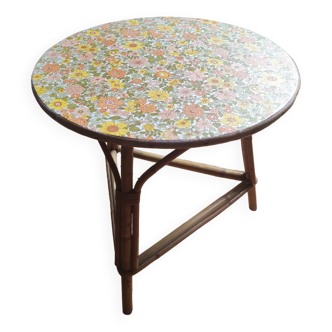 Vintage rattan coffee table