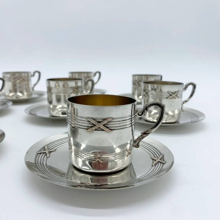 “Orbrille” coffee cup set, 1950s