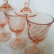 5 verres à shot tourbillonnants Luminarc Rosaline