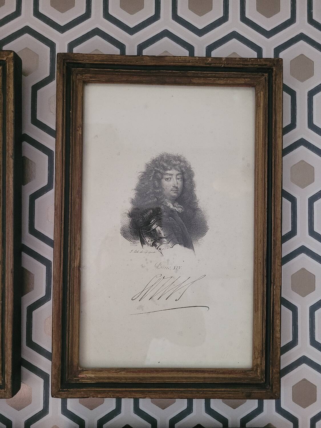 Set of 4 portraits of Kings of France