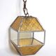 Amber Glass Grenade Lantern