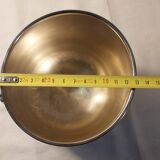 Silver-plated metal table ice bucket with lion head decoration