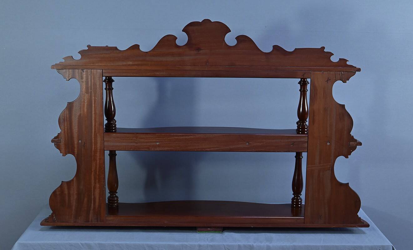 Mahogany Wall Shelf, Louis-Philippe Period – Mid-19th Century