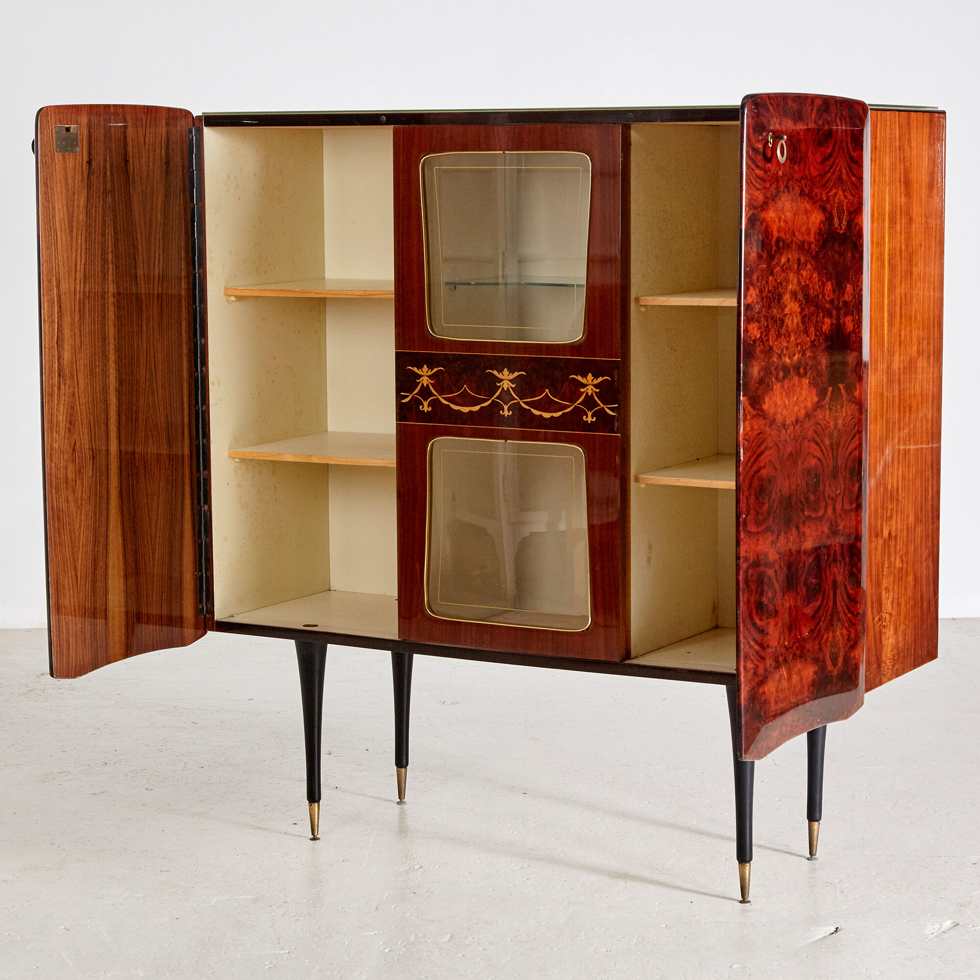 Italian walnut highboard
