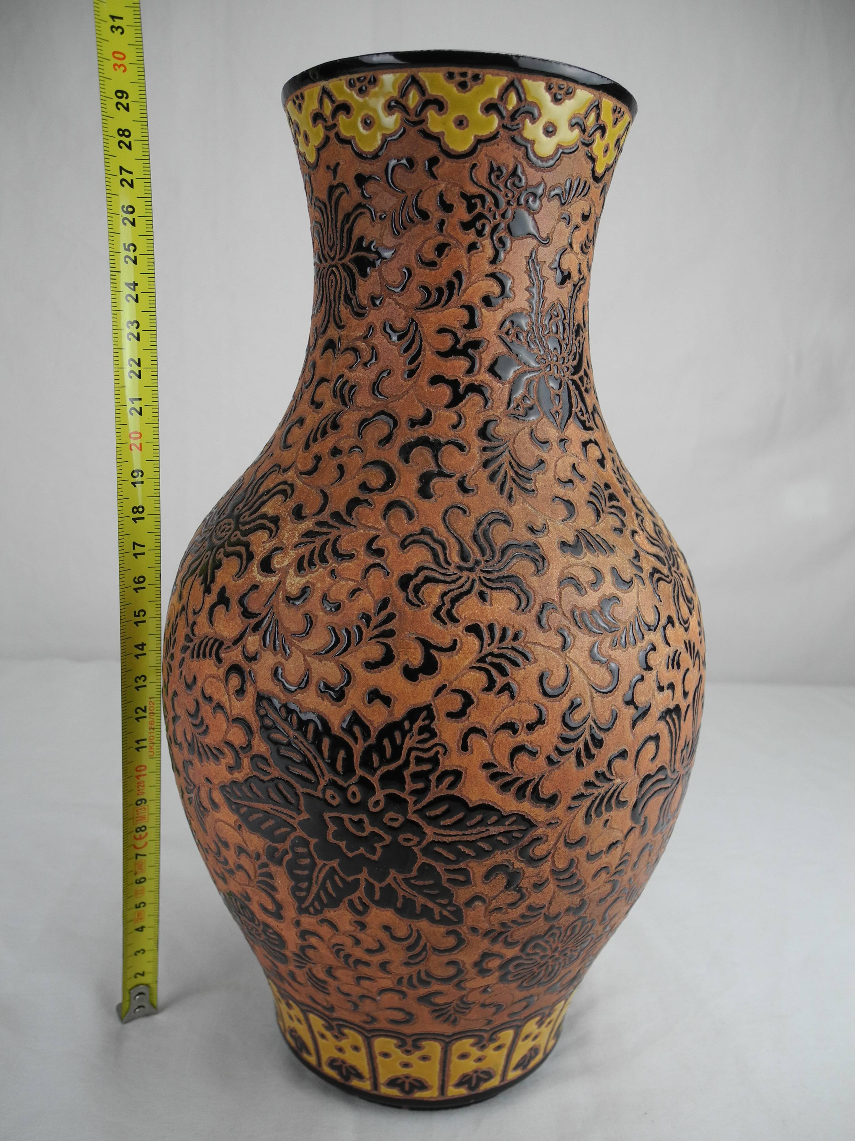 Vase grès émaillé bien hoa 1950 vietnamese glazed stoneware vase
