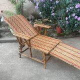 Chaise longue rotin