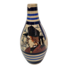 P.Fouillen vase, Henriot Quimper ceramic 1920