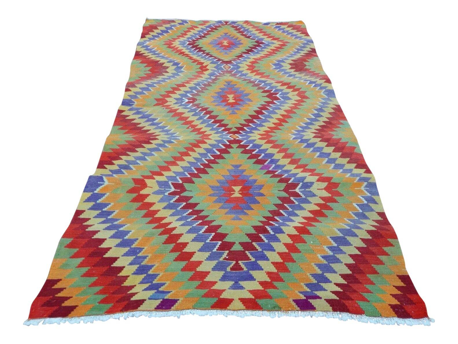 Vintage Turkish kilim handwoven 162x285 cm