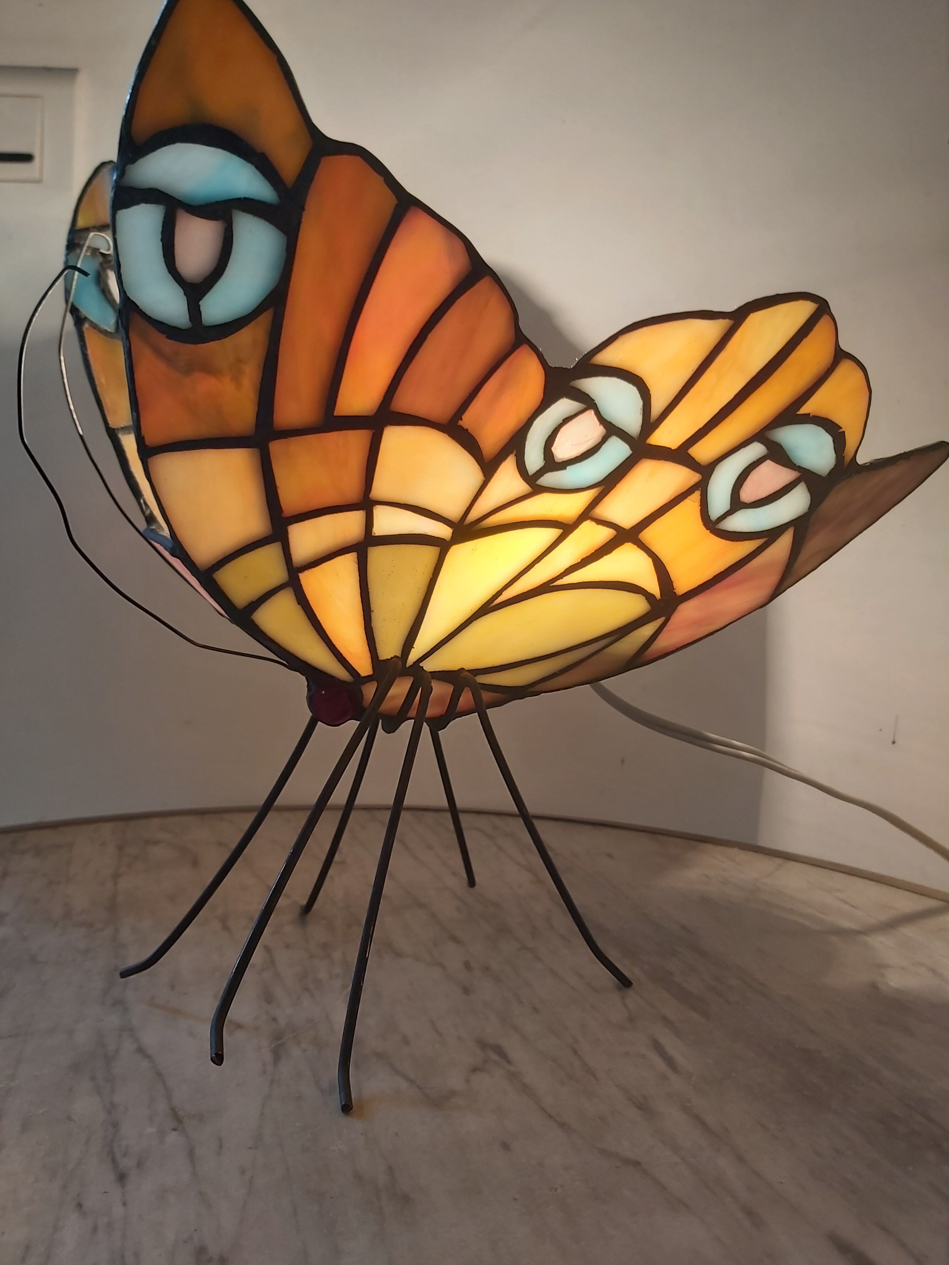 Vintage Tiffany butterfly lamp