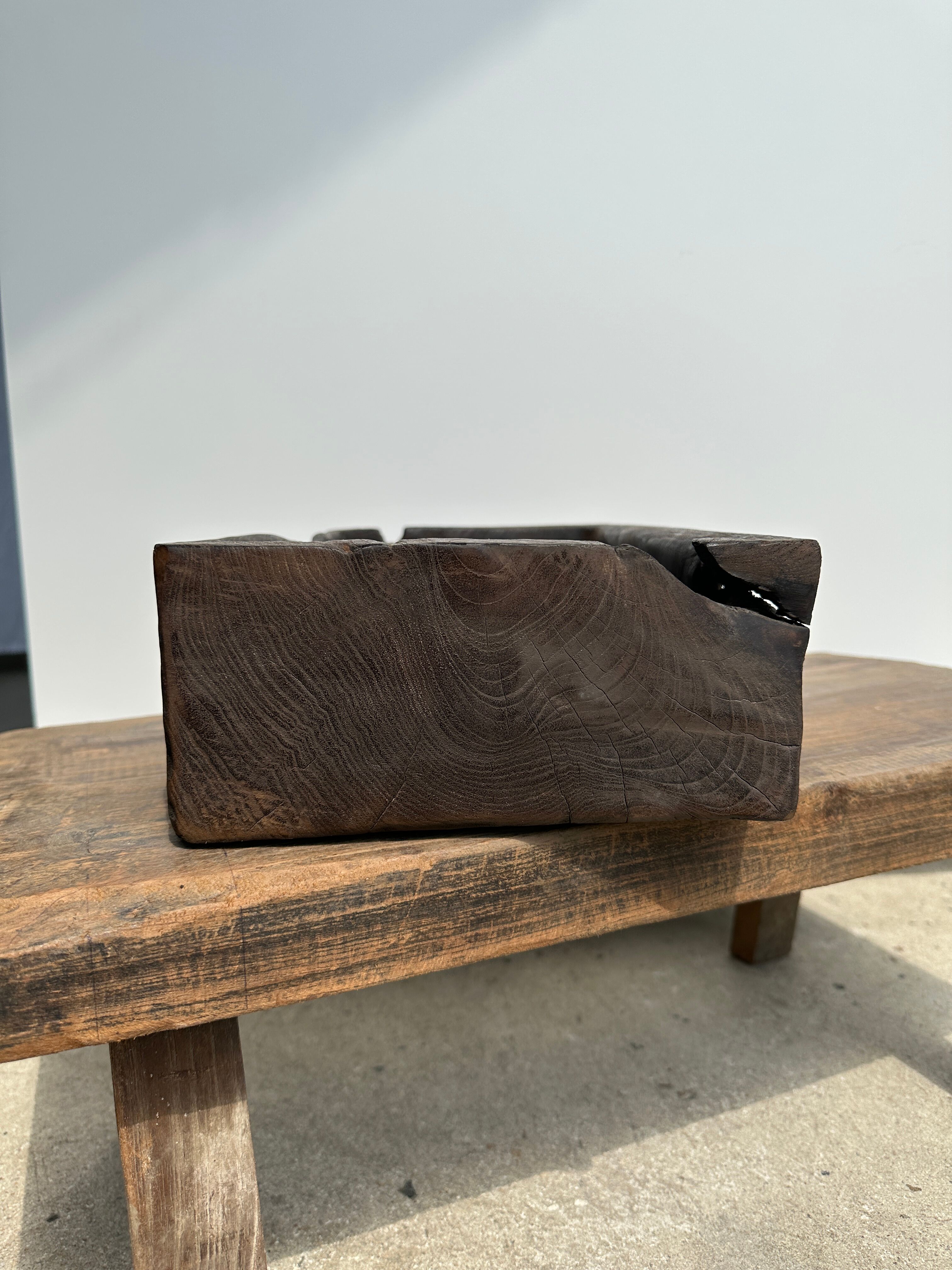 Asian teak empty pocket