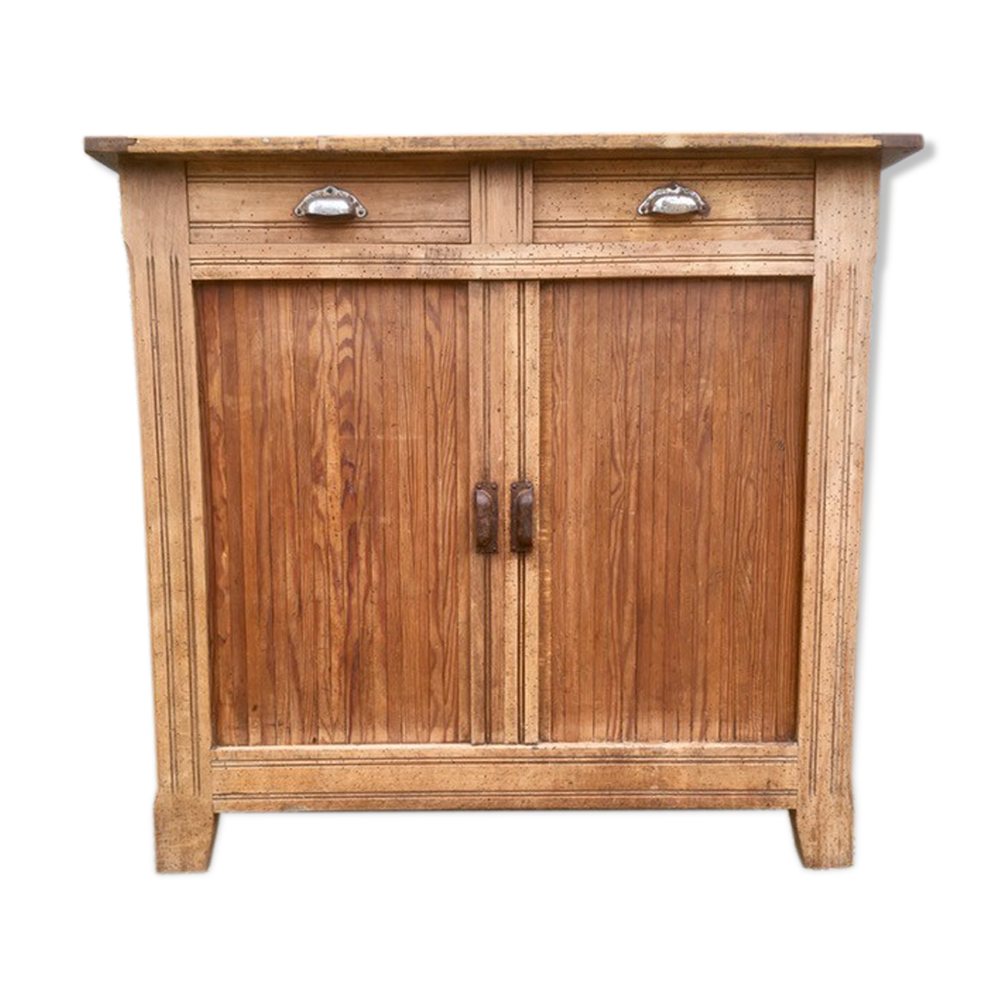 Old parisian buffet sliding doors