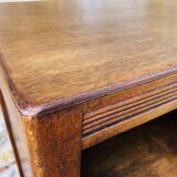 Art Deco bedside, 2 drawers in walnut Circa 40 /50