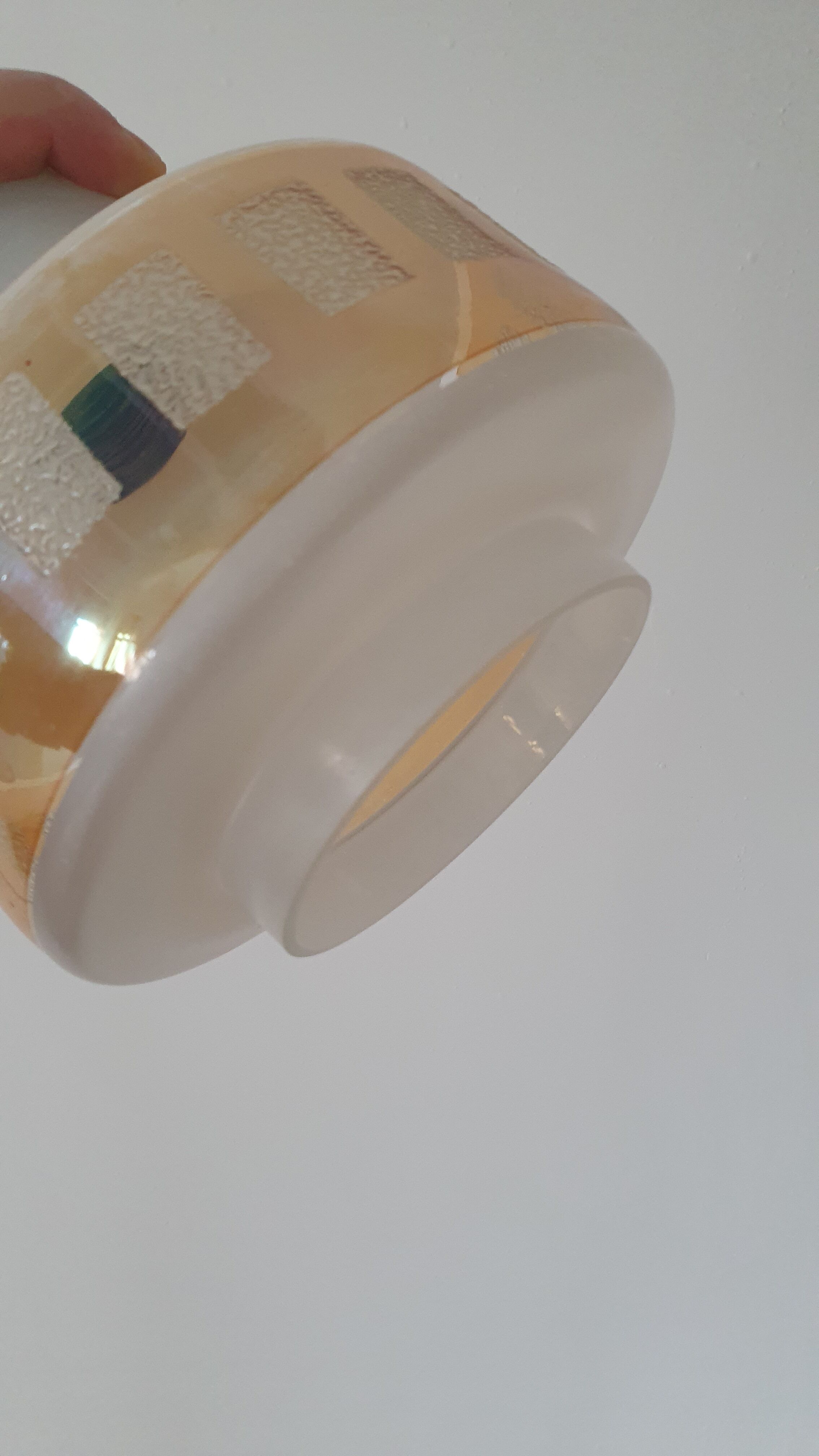 Opaline ceiling lamp 50/60s