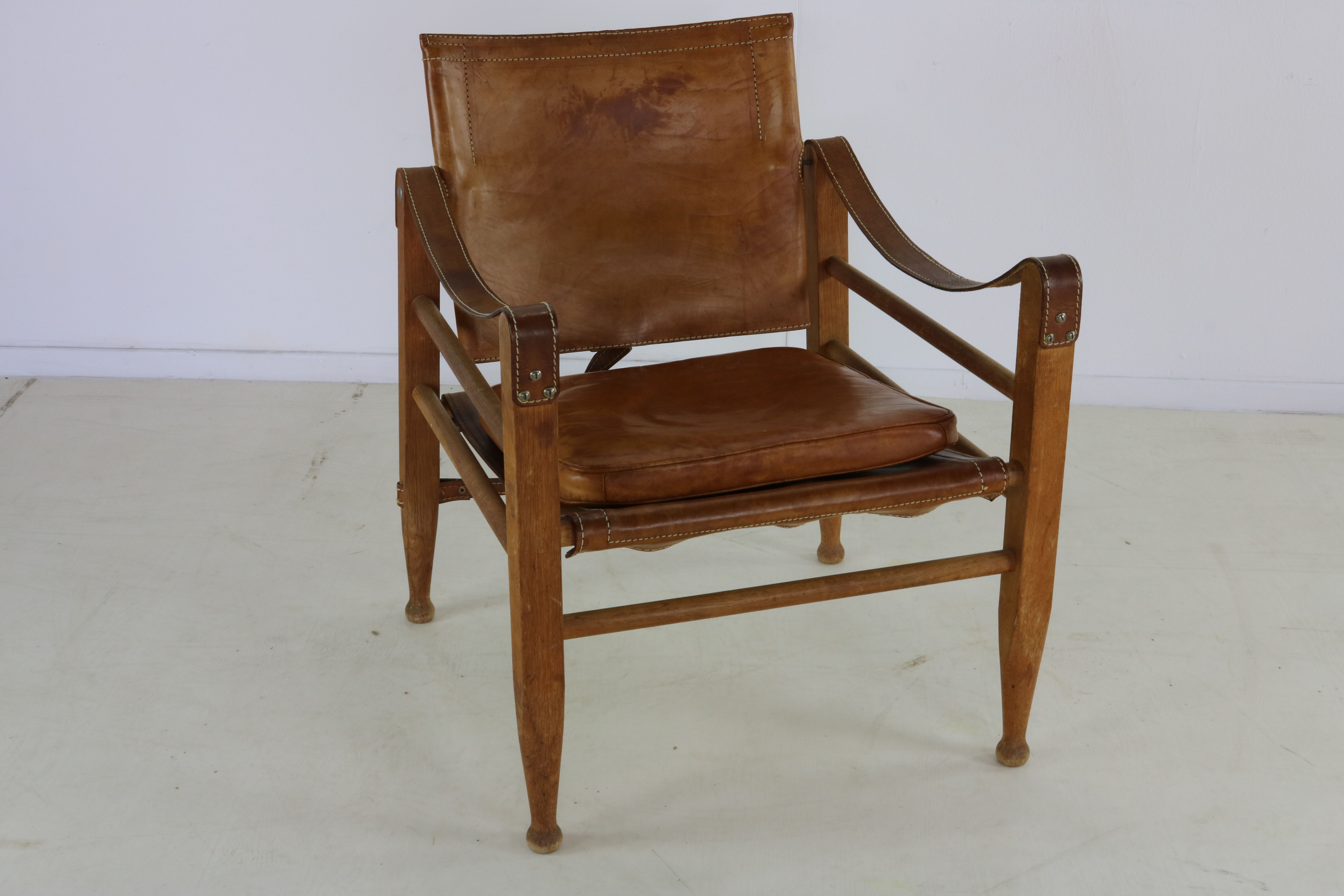Sixties safari chair by Aage Bruun & son Denmark