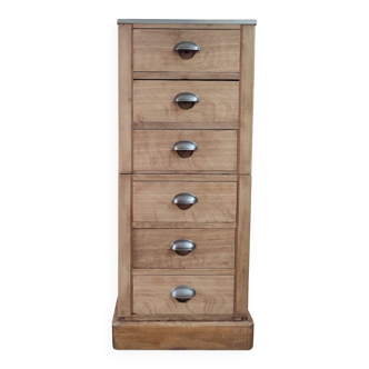 Vintage workshop cabinet with drawers