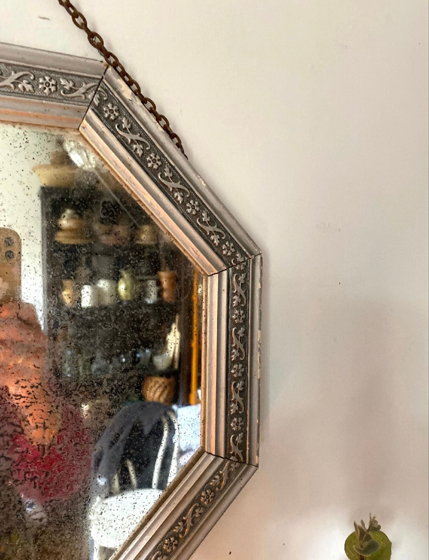 Octagonal vanity mirror 1950