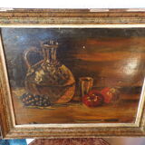 Still life painting signed