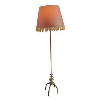 Lampadaire quadripode bronze