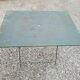 Old folding iron garden table