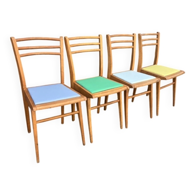 (Lot) 4 chaises bistrot Alma n°1642  Luterma