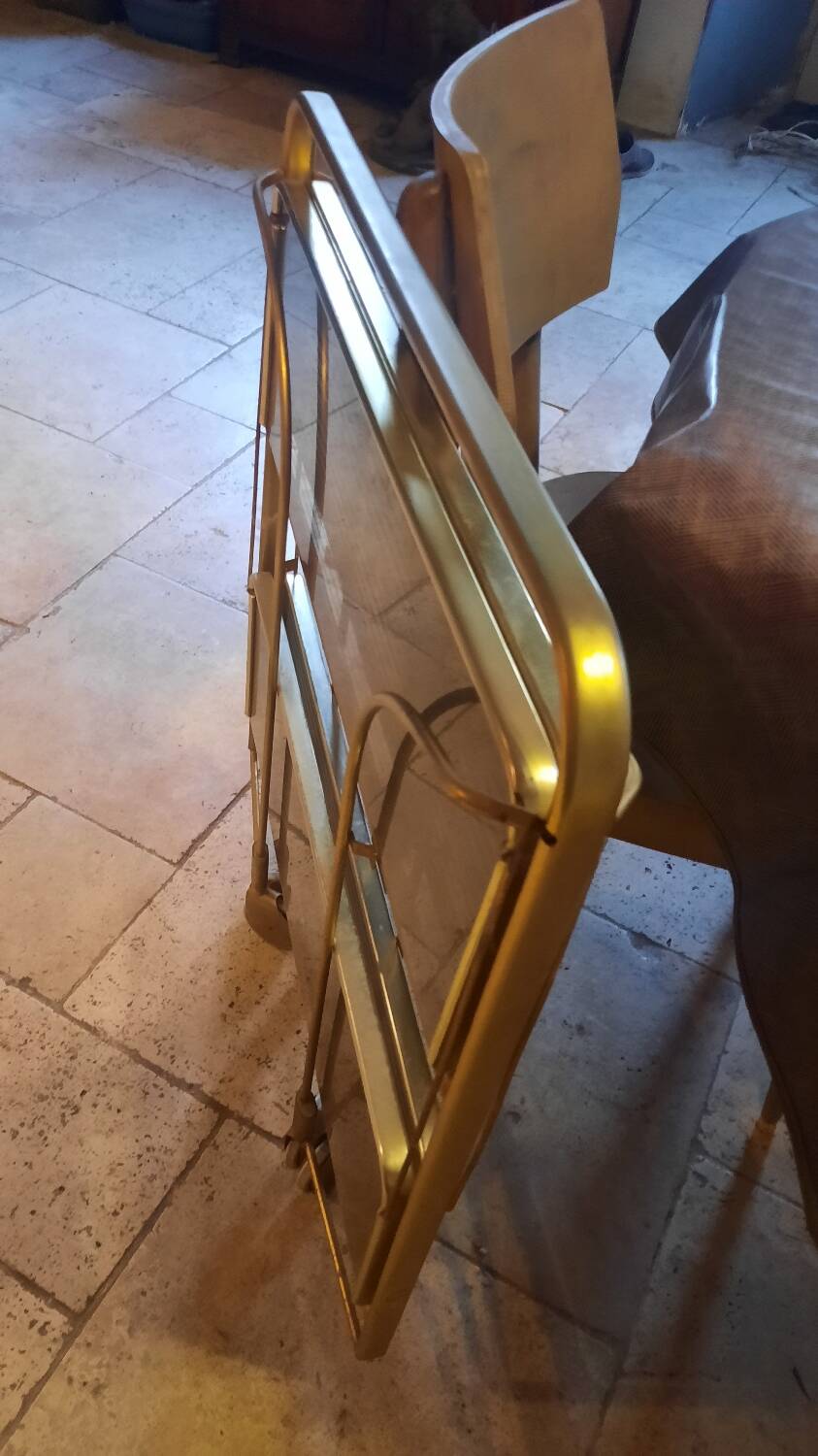 Foldable trolley on wheels