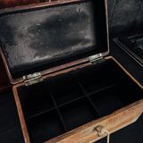 Old wooden kitchen storage box