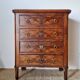 Antique Louis XV style walnut burl commode – 4 drawers