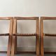 set of 4 italian wooden folding chairs by Aldo Jacober, design 1960 - 1970