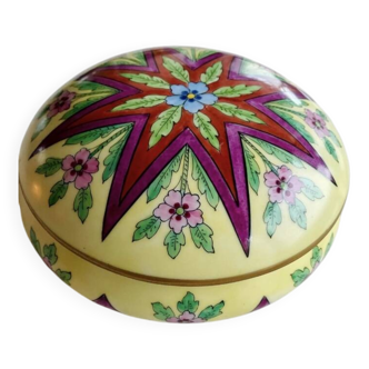 Art Deco Bonbonnière 1920-1930 Hand-painted Limoges porcelain